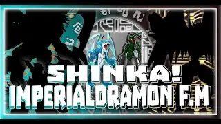 Digimon XV-mon and Stingmon Jogress Shinka! Imperialdramon F.M. line Digivolution