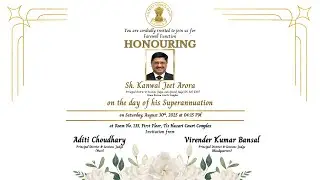 Farewell Function in Honour of Sh. Kanwal Jeet Arora, Ld. Principal District & Sessions Judge (RADC)
