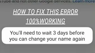 hot to fix you tube channel name change problem