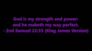 2nd Samuel 22:33 (King James Version) @RighteousGhostWords