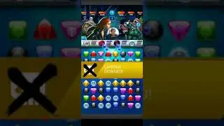 Playing Marvel Puzzle Quest App Game