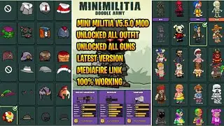 Mini militia 5.5.0 mod apk | mini militia all outfit unlocked mod | mini militia new update mod