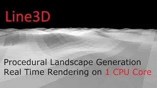 Line3D [GRAPHICS ENGINE] Procedural Landscape Rendering