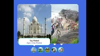 BCA IV Sem CMA Lab Part B 4: Web page to show tourists places using cards