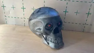 Putting lights in terminator skull
