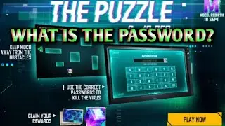 What is the password 🔑 THE PUZZLE 🔑 NEW MOCO EVENT IN FREE FIRE 🔥