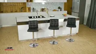 LEOPARD OUTDOOR PRODUCTS Leather Adjustable Bar Stools