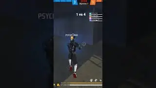 1 vs 4 only haedshort #hackgame #garenafreefire #shortvideo #shorts #freefire