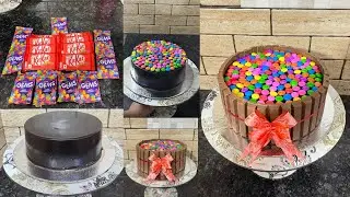 Kitkat cake | how to make kitkat cake | chocolate gemscake | #kitkatcake #chocolatecake #gemscake