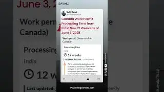 🇨🇦 Work Permit Update (Outside Canada &ndash; India)