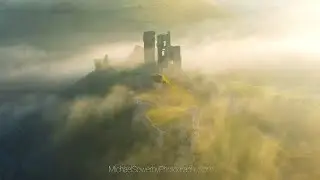 A Misty Morning at Corfe Castle