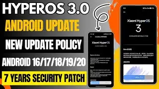 HyperOS & Android New Update Policy Release, Android 16/17/18/19/20 & HyperOS 7 Years Security Patch