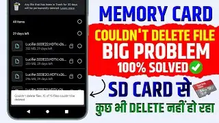 cannot delete files from sd card | couldn't delete files sd card cannot delete file