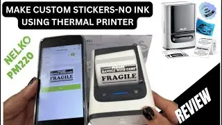 NELKO PM220 Bluetooth Portable Label Printer Unboxing and Review | Amazon find