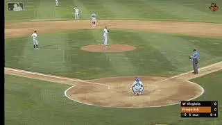 Tyler Grauer (West Virginia Black Bears) pitching vs Frederick Keys. 7.6.2021