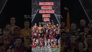 Champion super Copa De Espana 2026#elclasico #football #barcelona #realmadrid #supercupfinal