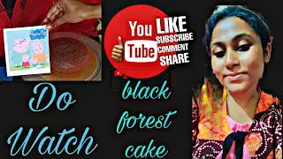 Black Forest Cake Design | Peppa Pig Theme Cake Idea | Sagarika's Creativity