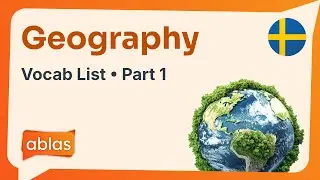 Geography | Swedish Vocabulary List (Part 1)