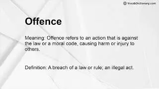 Offence Meaning