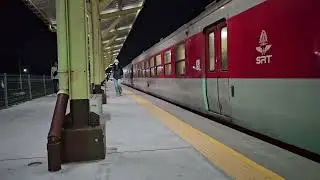 รถด่วน 83 จอดบ้านโป่ง Express train 83 Krungthep Aphiwat - Trang