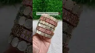 Silver coin bangles | Bridal Kundan Bangles |  Maya Venba's Boutique