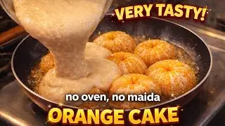 No oven No maida, Tasty orange Cake 🍊🍰 | BB Creativity | orange cake
