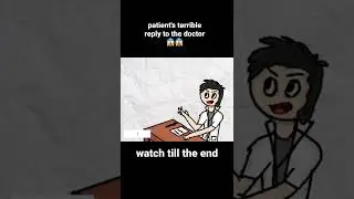 Patients terrible reply to the doctor 😱 #shorts #funny