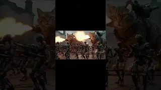 Battle Cats 22. We attacked them from behind. #cat #animation #ai #robots