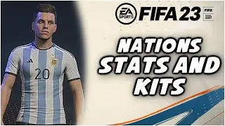FIFA 23 PS5 - International Teams - Stats & Kits