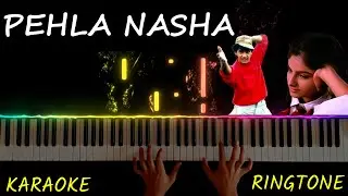 Pehla Nasha Piano Instrumental Tutorial | Notes | Karaoke