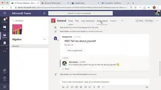 Create an assignment in Microsoft Teams