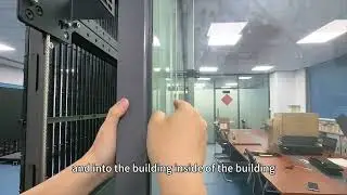 How to install huge Led Mesh on the Glass Wall