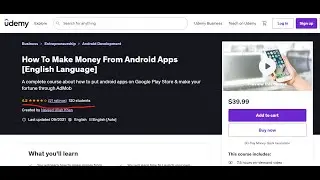 Buy Play Store Console - #1 Make money from Android Apps - Full Course