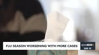 Flu season worsening with more cases