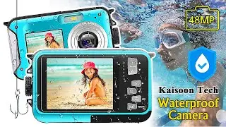 Waterproof Camera Underwater Cameras for Snorkeling Full HD 2.7K 48MP Video Recorder