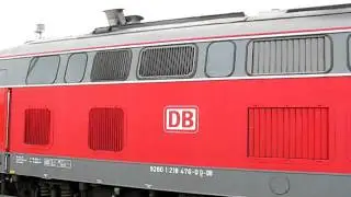 218 476 mit leichten Abfahrtsproblemen in Meckesheim