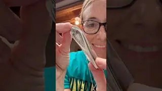 Making a money clip from silverware! #silverware #jewelry #upcycle #diy #upcyclejewelry #moneyclip y
