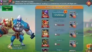Lords mobile Bloodlust limited Challenge stage 1 | GrimWolf stage 1 | Fenrir stage 1