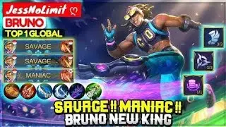 bruno best gameplay MVP | Best Build bruno tersakit 2020 | tutorial bruno mobile legends Bang : Bang