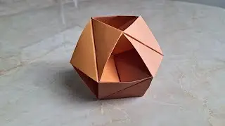 Simple modular origami tutorial // Origami structure