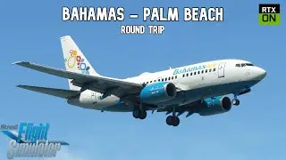 REX ATMOS in the BAHAMAS?! | PMDG 737-600 | Nassau - West Palm Beach (Round Trip) | VATSIM