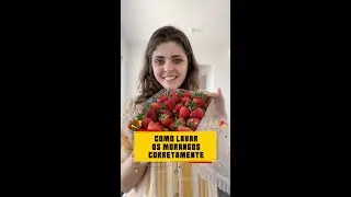 Como lavar os morangos corretamente
