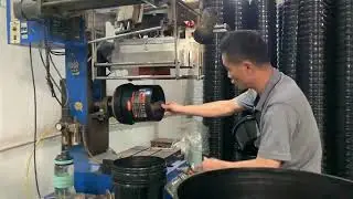 5 Liter Black Plastic Paint Bucket Manufacturer to Produce Thermal Transfer Containers Process