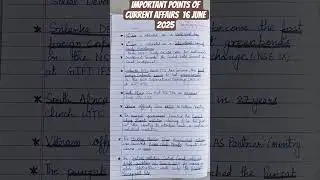 16 june current  affairs  2025# ncert education