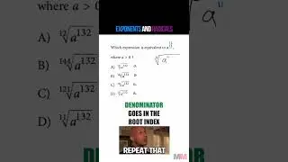 Exponents and Radicals Test Prep Review  #maths