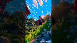 Ai video| Anime shorts| Beauty of nature #sky #anime #music #piano