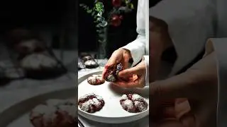 Red Velvet Crinkle Cookies. Easy & Extra Soft! 🍪✨ #Shorts