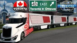 American Truck Simulator - Big Wheels Keep On Turnin' 🟥 🍁 🟥 It's Go Time In Ontario, Canada.