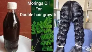How To Make Moringa Oil For Double Hair Growth And Glowing Skin #moringa #hairgrowth #skincare 