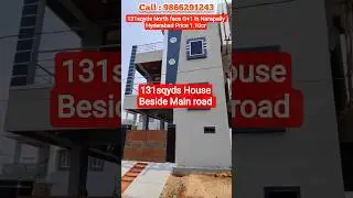131sqyds North face house G1 for sale in hyderabad suryakiran 9866291243